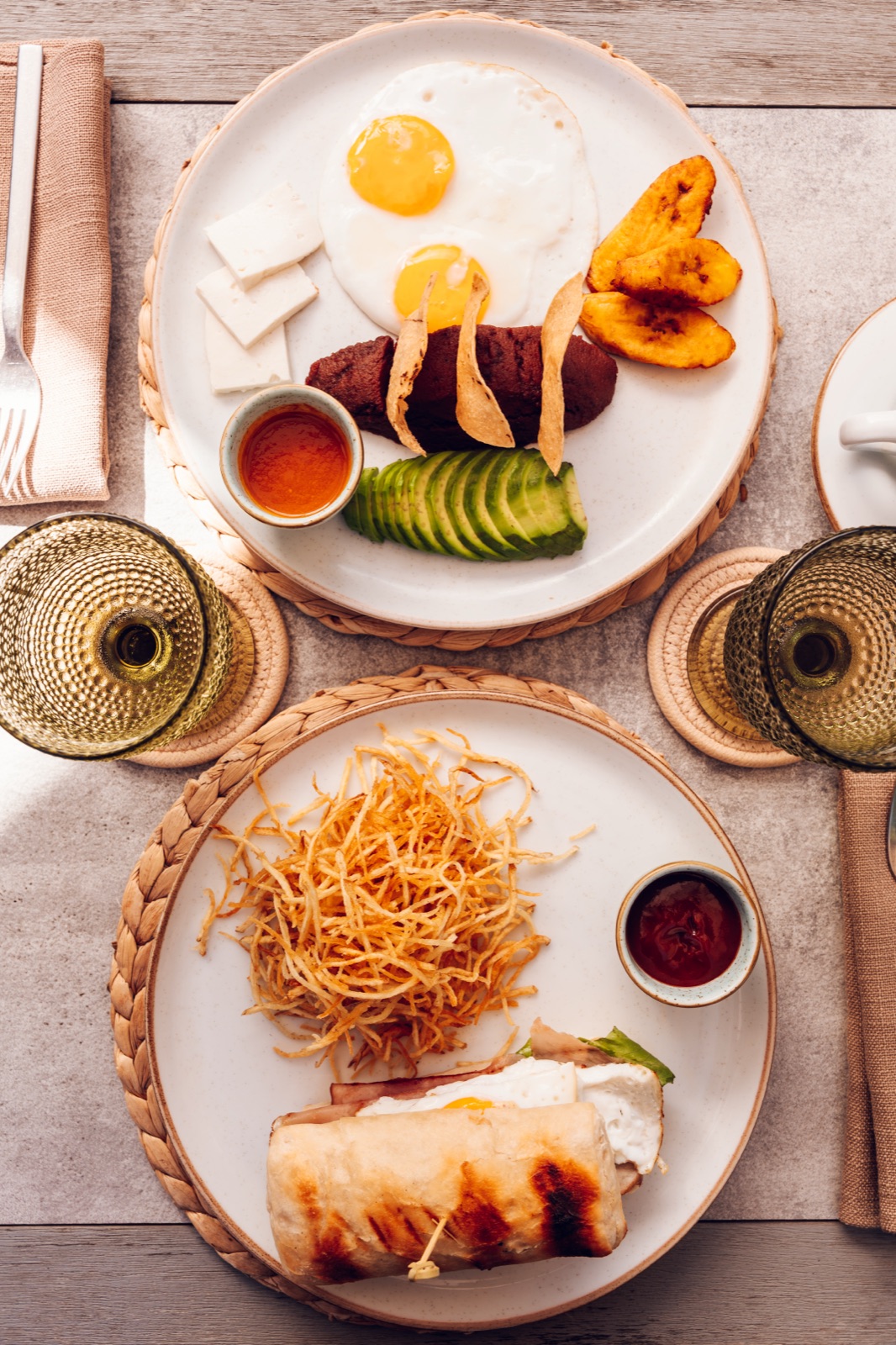 Breakfast laid out slowly, nobody checking the time